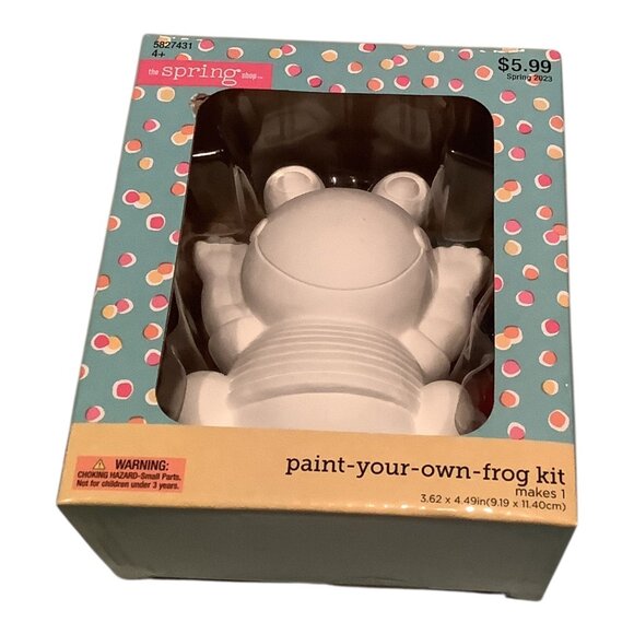Paint Your Own Frog Kit By The Spring Shop Includes Paints Brush 2023 Release - Picture 5 of 9